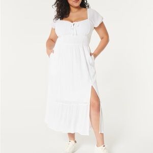 Hollister White Maxi Dress